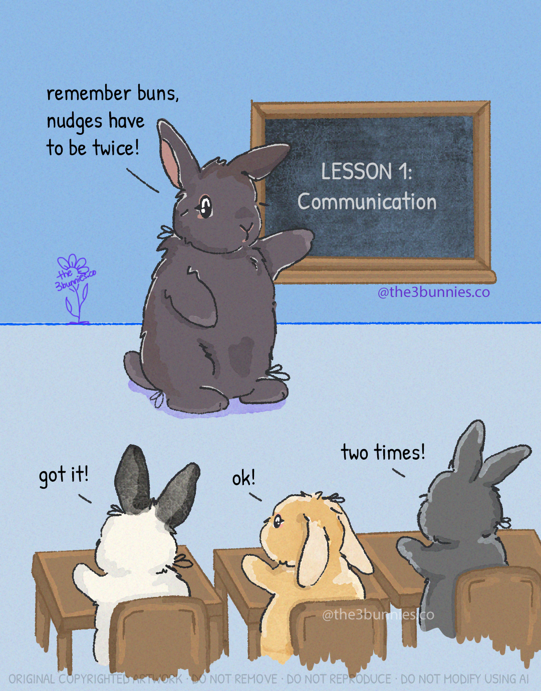 Pet illustration and keepsake post 3 from the3bunnies.co on Instagram, Singapore